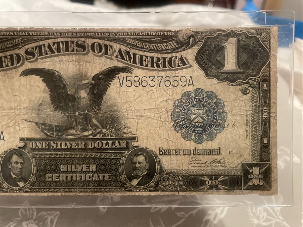 1899 $1 One Dollar Silver Certificate, Black Eagle FR 236