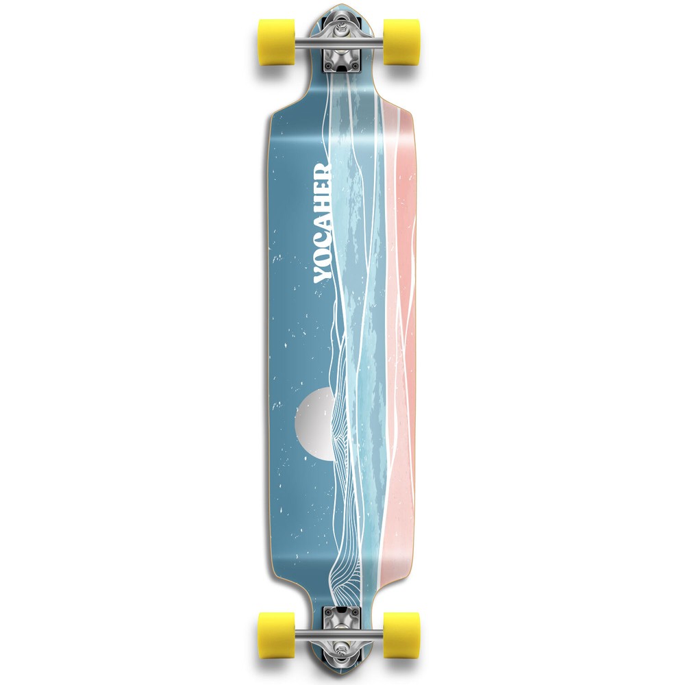 YOCAHER Longboard Complete - Earth Series - Horizon Night