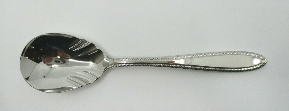 GORHAM STAINLESS SILVER RIBBON SUGAR SPOON - 6" - 06E