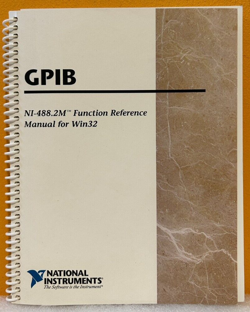 National Instruments321038C-01 1996 NI-488.2M Function Reference Manual.