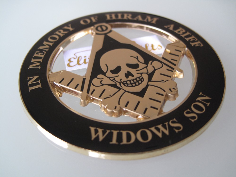 Masonic Master Mason Cut out Car Emblem.