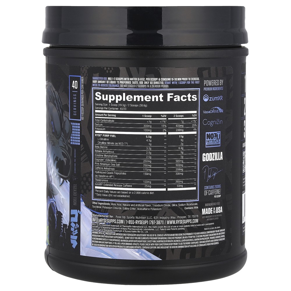 Godzilla, Pre-Workout, Blue Raspberry, 1.7 lbs (772 g)