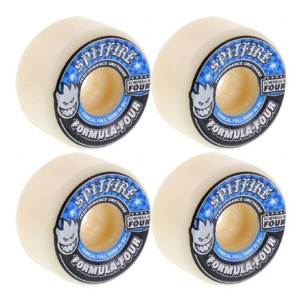 Spitfire Wheels Formula Four Conical Full Skateboard Wheels - 56mm 99a