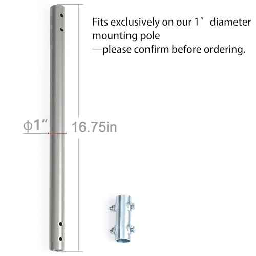 Extending Pole (1" Diameter, 16 3/4" Arm Length)