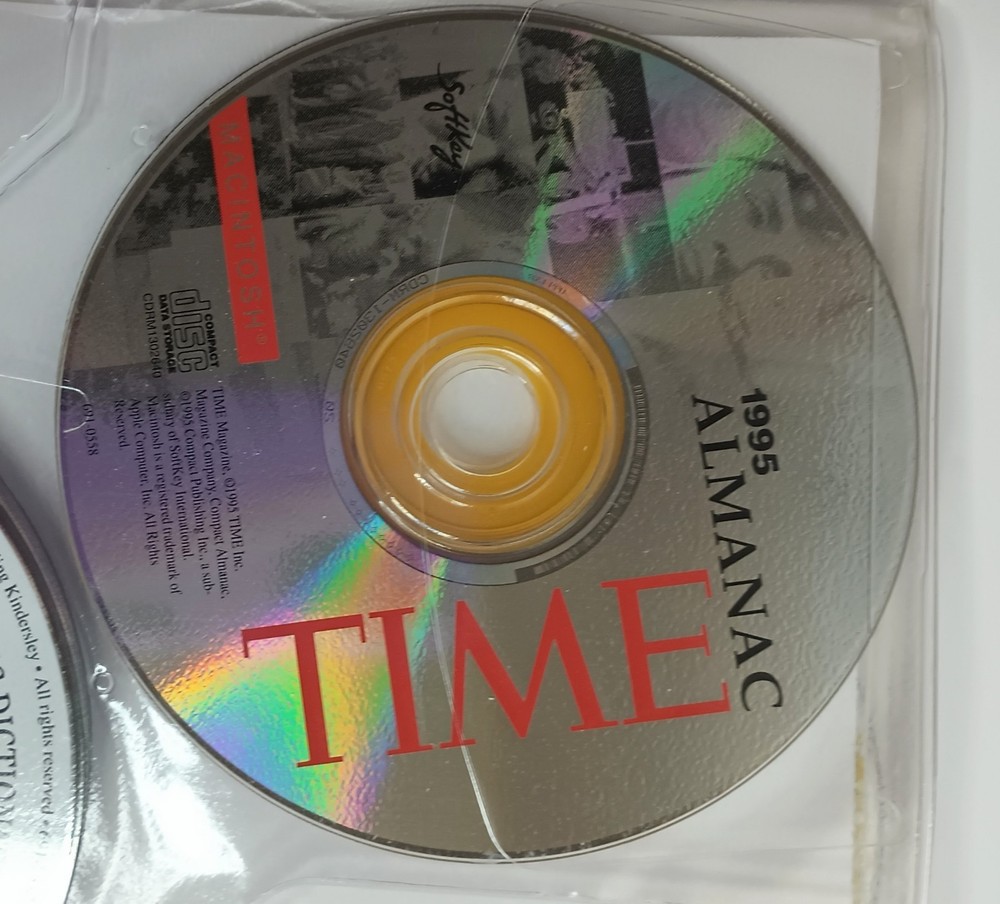 Macintosh 1995 Compact Disc Folder Performa 7.5.1 CD 6300 Apple Software Kids