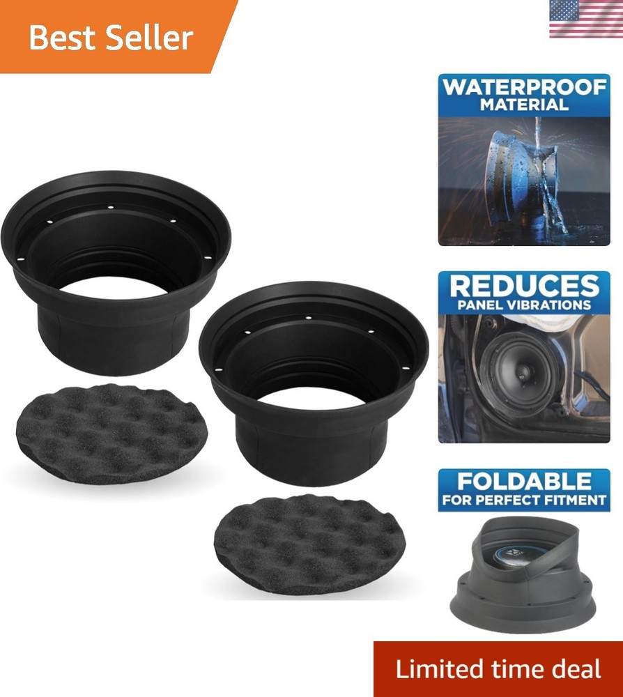 Customizable Waterproof Speaker Baffle Kit for 6.5" & 6.75" Car Speaker Systems
