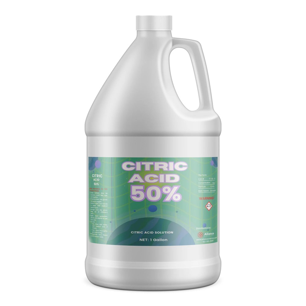 Citric Acid 50% Solution - 1 Gallon