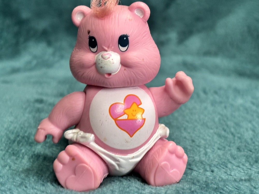 VINTAGE POSEABLE CAREBEAR BABY HUGS BEAR