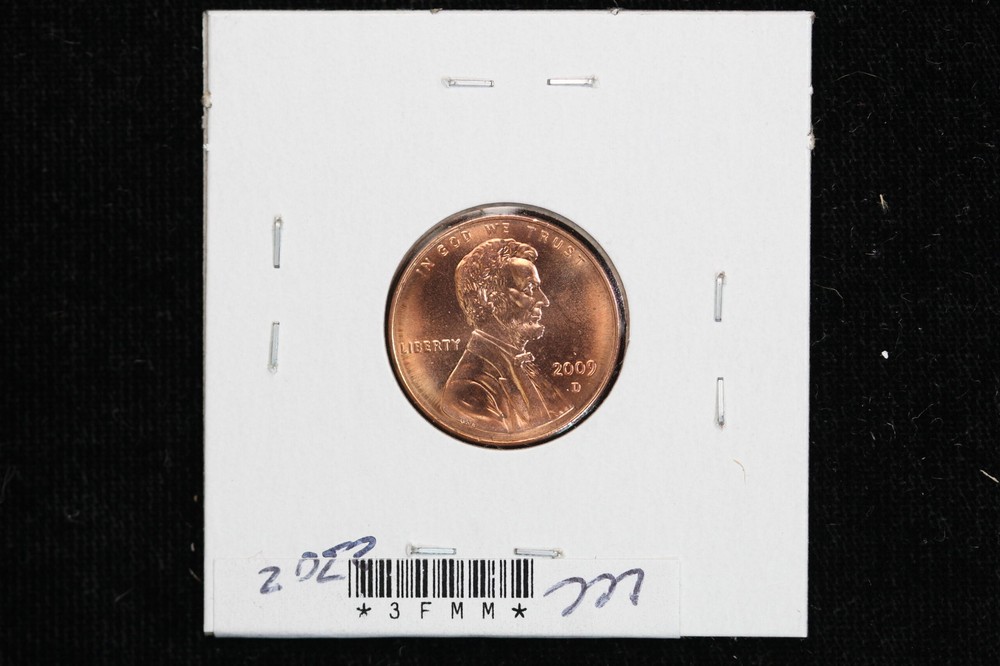 2009-D Lincoln Professional LP3 GEM BU++ Red 3FMM