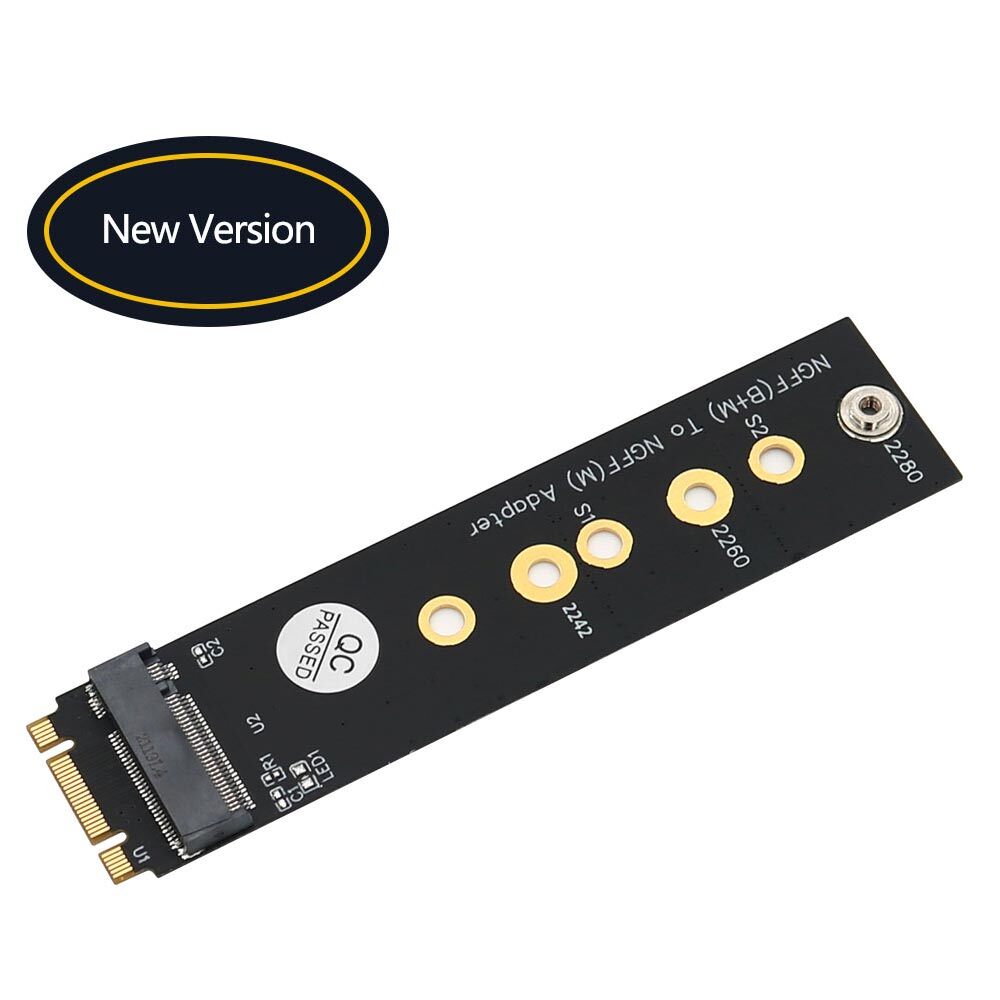 New Version M.2 (NGFF) Key B+M to Key M Adapter for PCI-E Bus SSD