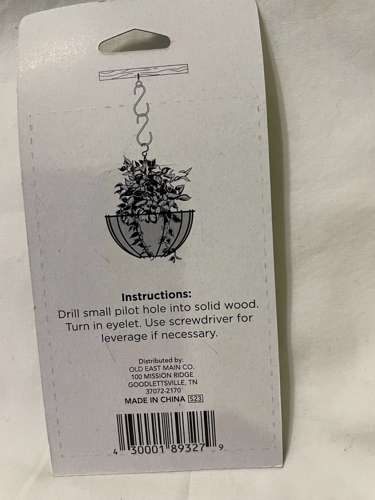 True Living Outdoors Metal S Hooks 2 pack Kit White