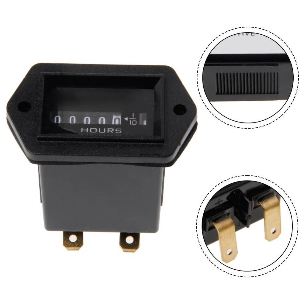 12V/36V Engine Tachometer Hour Meter For Diesel Engines Tractors For Generators