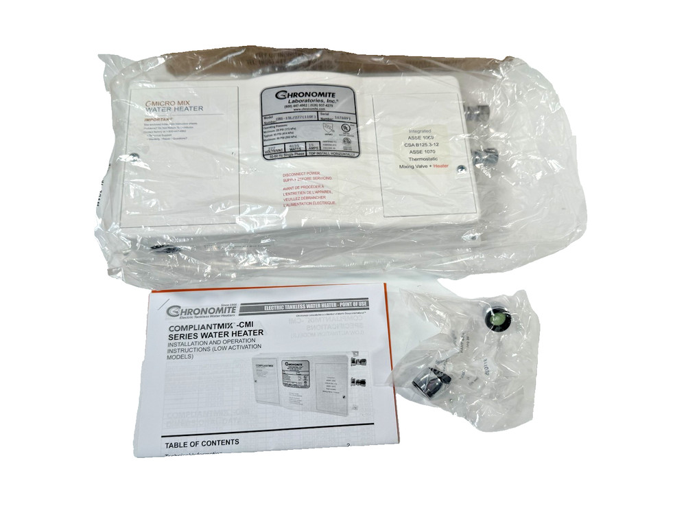 Chronomite CMI-15L/277 Instant-Flow Micro Tankless Water Heater 277V 4155W NEW