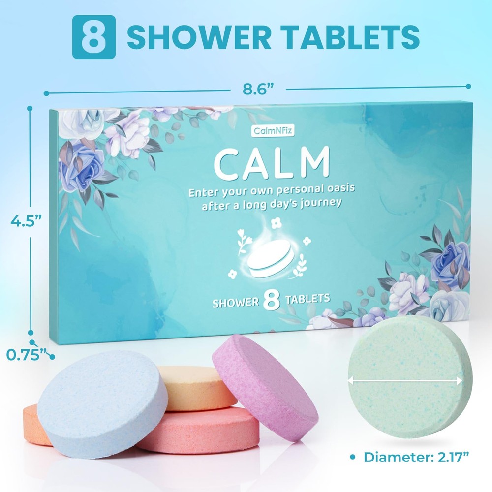 8 Pack Shower Steamers Bath Bombs Tablets Aromatherapy Spa Relaxation Set