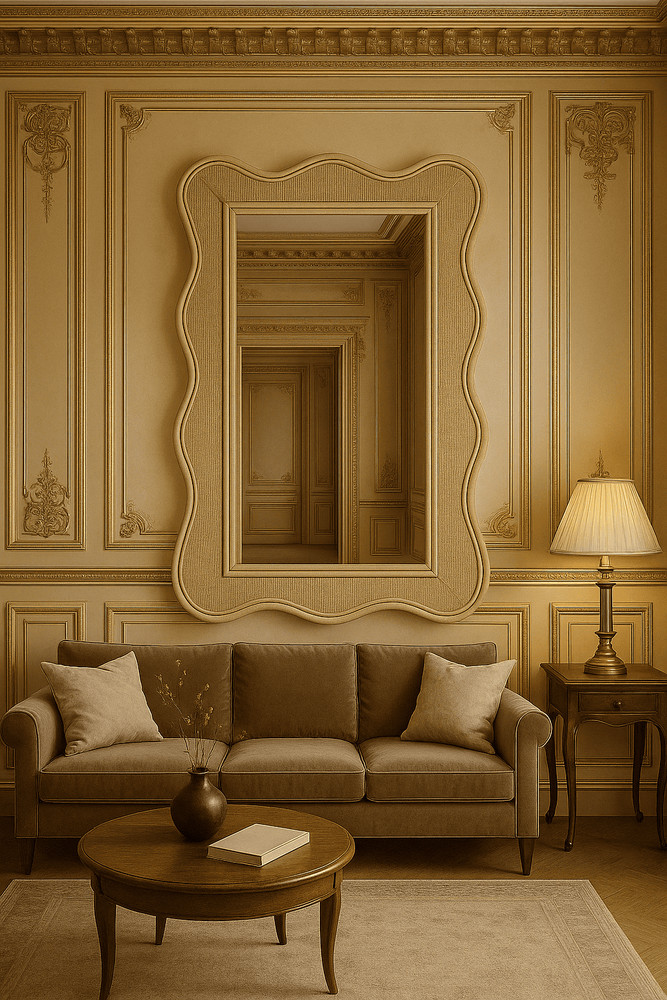 Handmade Rattan Mirror, Rattan Rectangle Mirror, Cane Mirror, Boho Mirror, Vinta