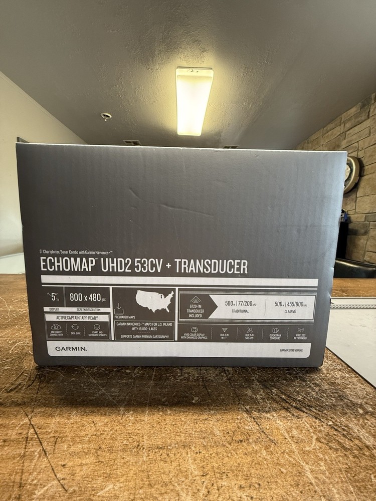 Garmin Echomap UHD2 53cv + Transducer