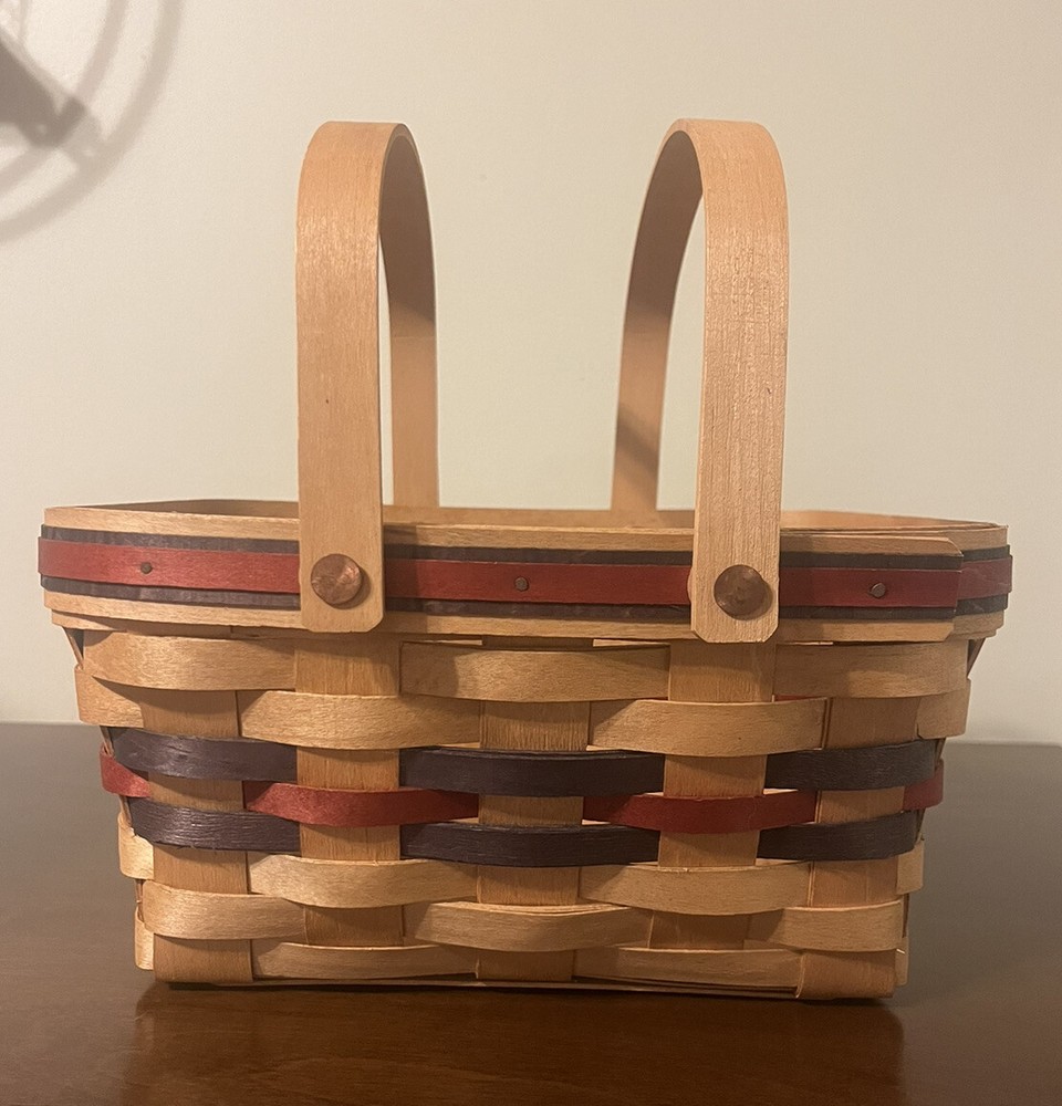 1998 Hersheys MAPLETREE Basket Handmade With Lid & Protector 2nd In Series