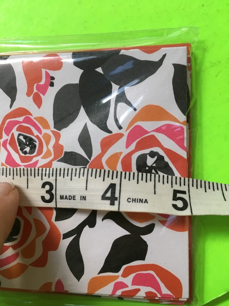 6-PC FLORAL NOTECARDS W/ MATCHING ENVELOPES NIP!