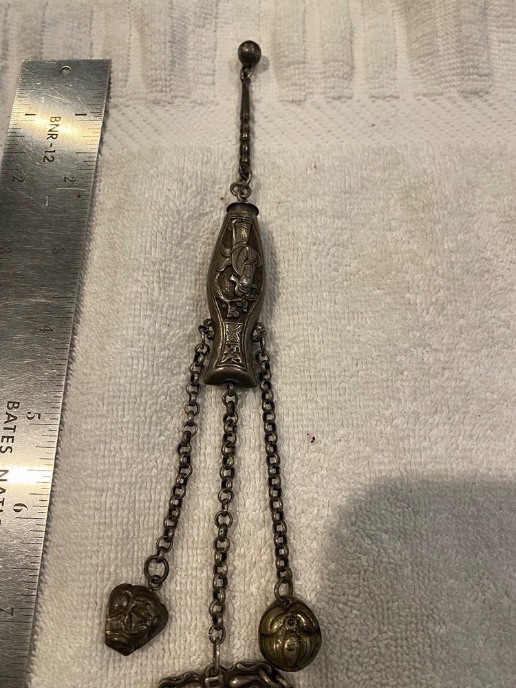 Antique Victorian Art Deco Ornate Chatelaine