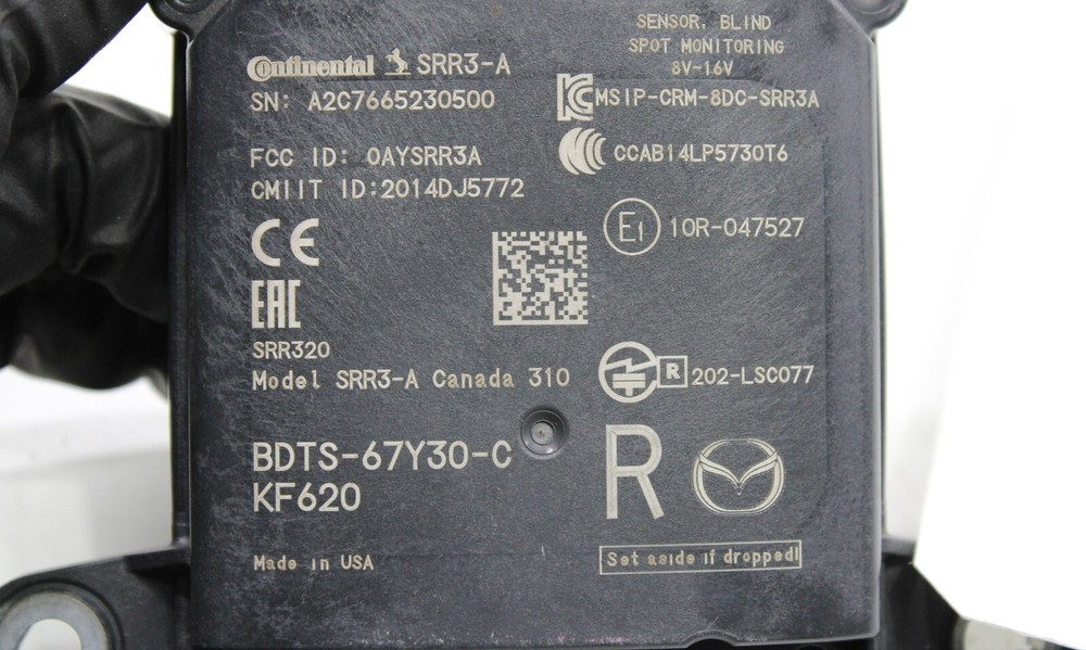 2020 - 2025 MAZDA CX-30 REAR RIGHT SIDE BLIND SPOT RADAR SENSOR MODULE UNIT OEM