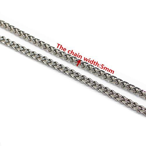 Iron Lantern Chain Strap Handbag Chains Purse Chain Straps with 23.6" Silver