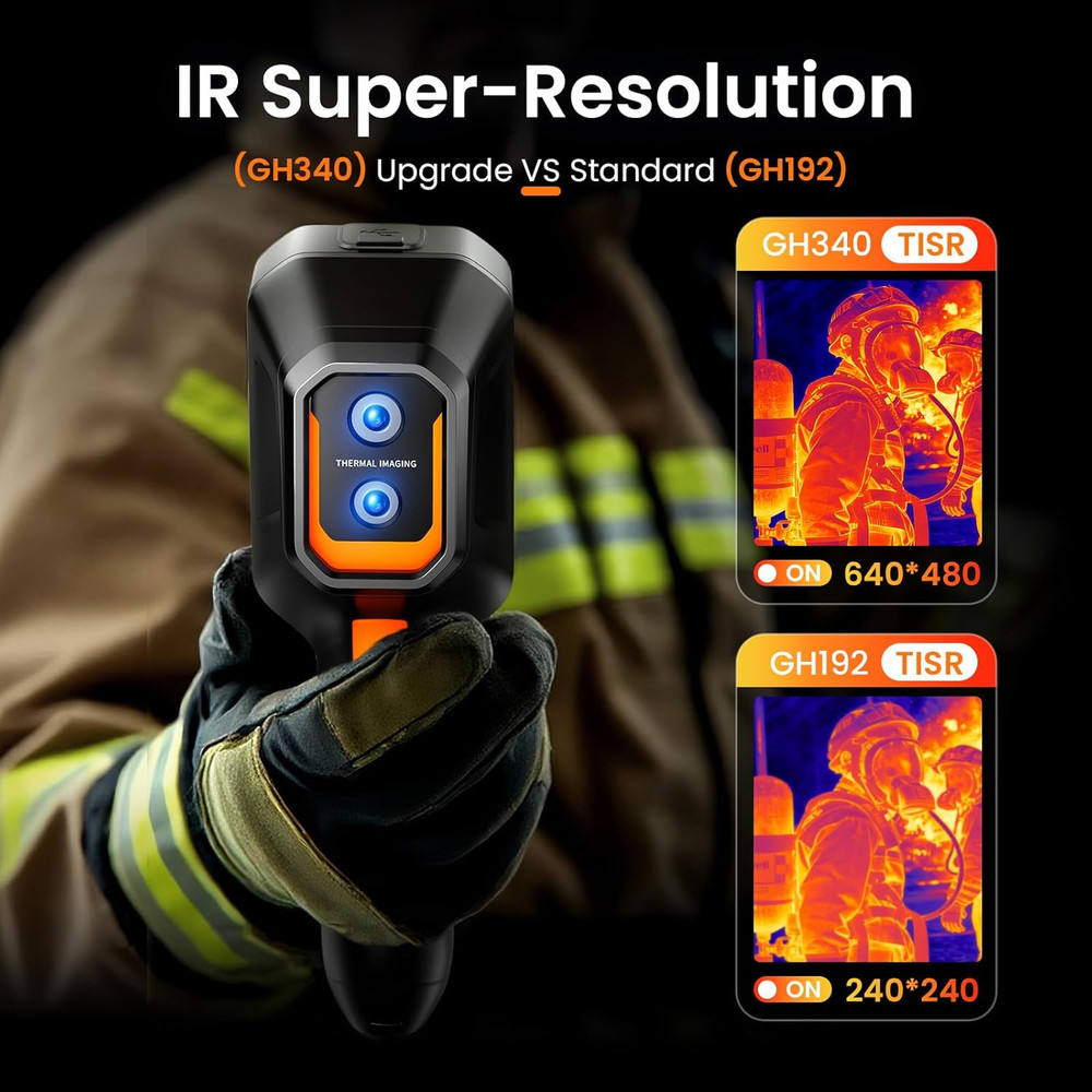 GH192 Thermal Imaging Camera 240X240 Super IR Resolution with 2MP Visual Camera