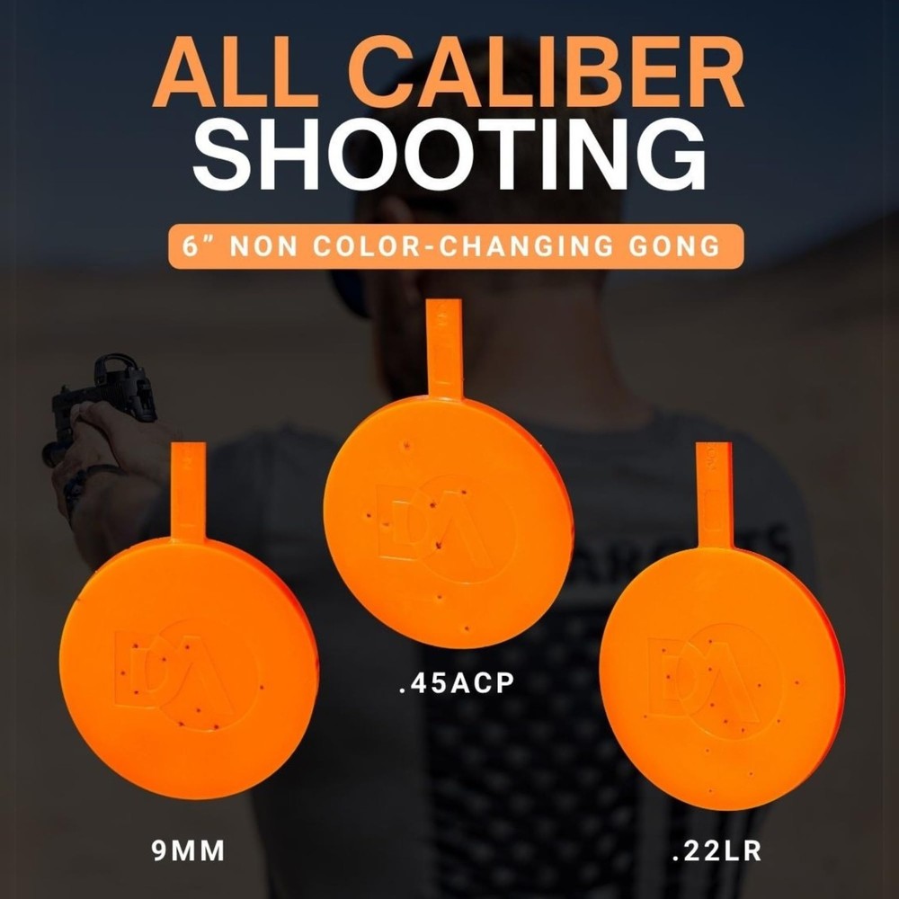 DA Targets Self-Healing for Shooting - Bright Fluorescent 6", Orange