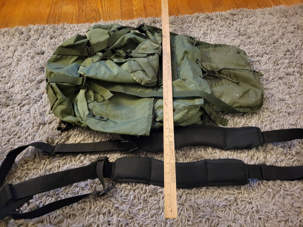 US Army Field Pack Combat Nylon LC-1 Medium Alice Vintage Backpack Extra Support