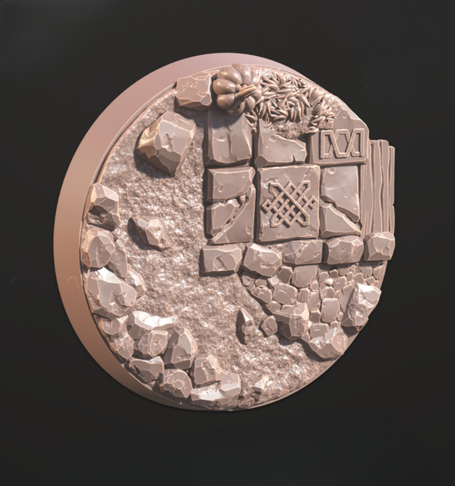 CastnPlay #826b Dwarven Circle Bases - 30mm - A