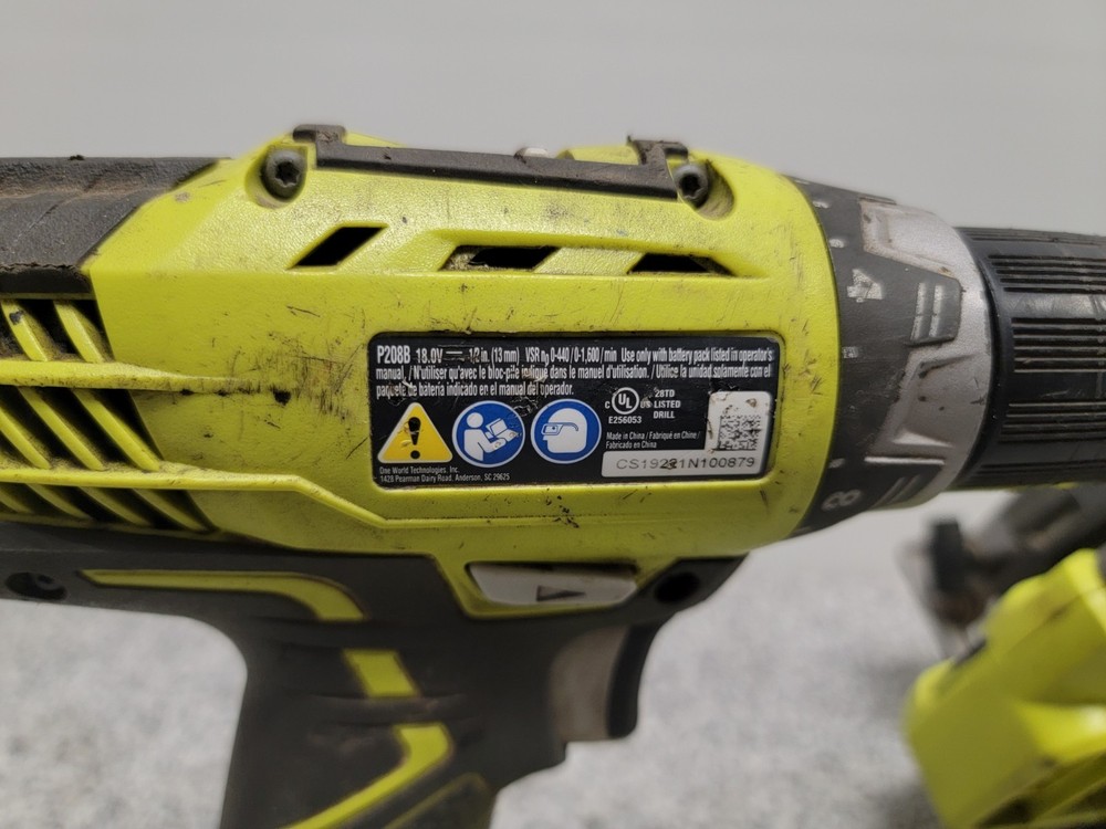Ryobi 2-Tool Combo Kit, Cordless Li-Ion 18V Max Drill & Circular Saw Set