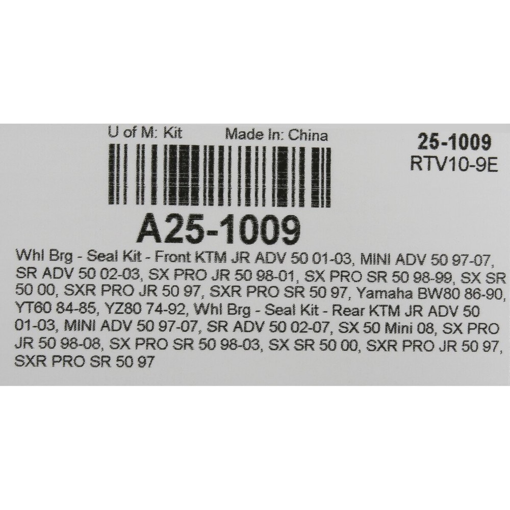 Moose Front/Rear Wheel Bearing Kit - A25-1009