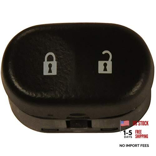 Black Door Lock Switch with Blue Backlight - 15835662