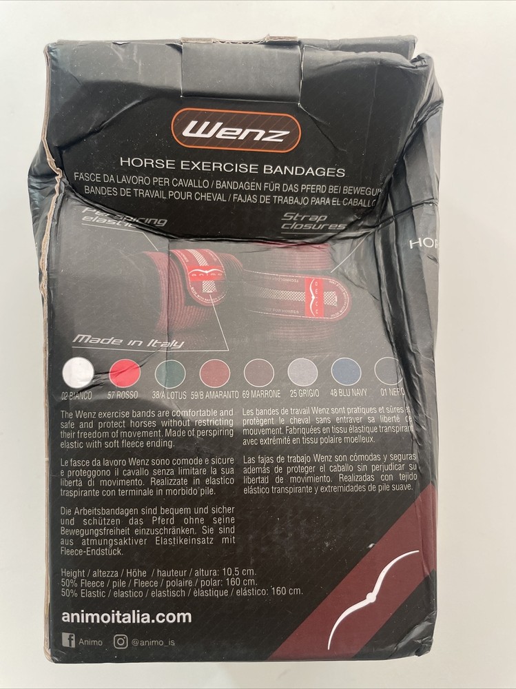 Wenz Horse Exercise Bandages Damaged Box