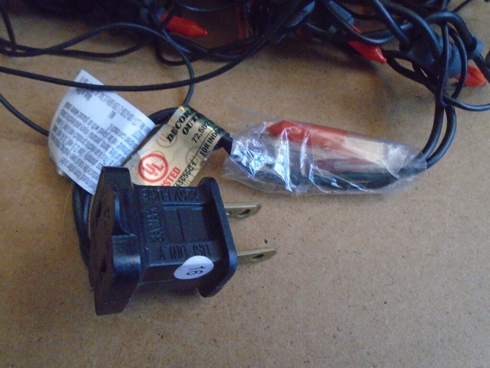 Halloween Orange Spider Web Light Set 4ft. Black Wire