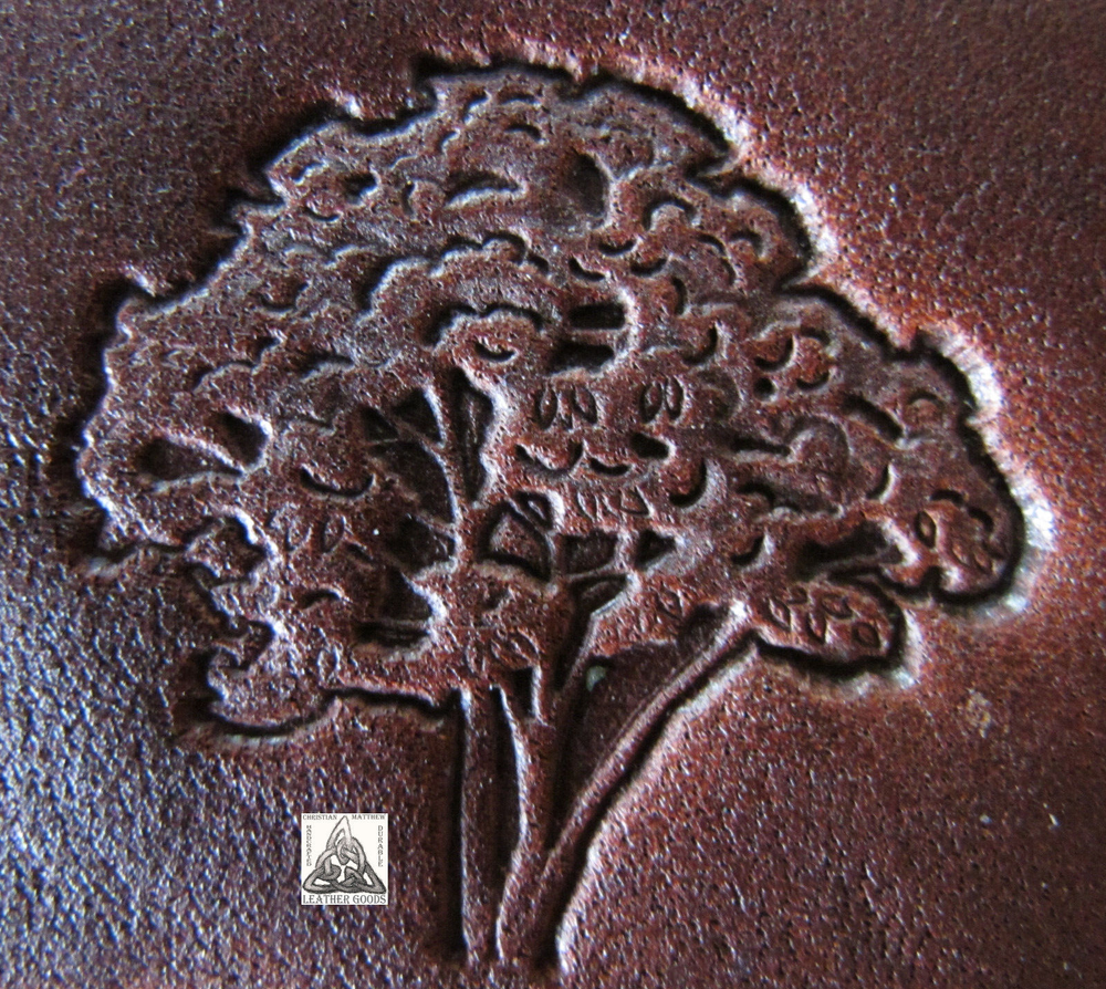 Vintage Basic Tool USA Full Handle Large Tree Leather Stamp Tool #274