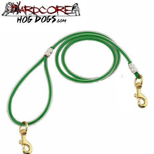 BASIC 4.5ft CABLE LEAD 1-DOG Version (BASIC) Brass Plated Snap on Both ends