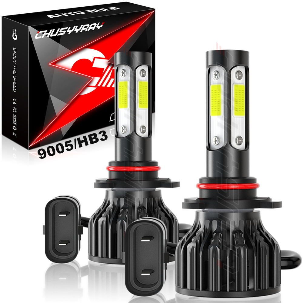Pair 9005 HB3 LED Headlight Bulbs Kit High Beam 6000K Super Bright White NEW