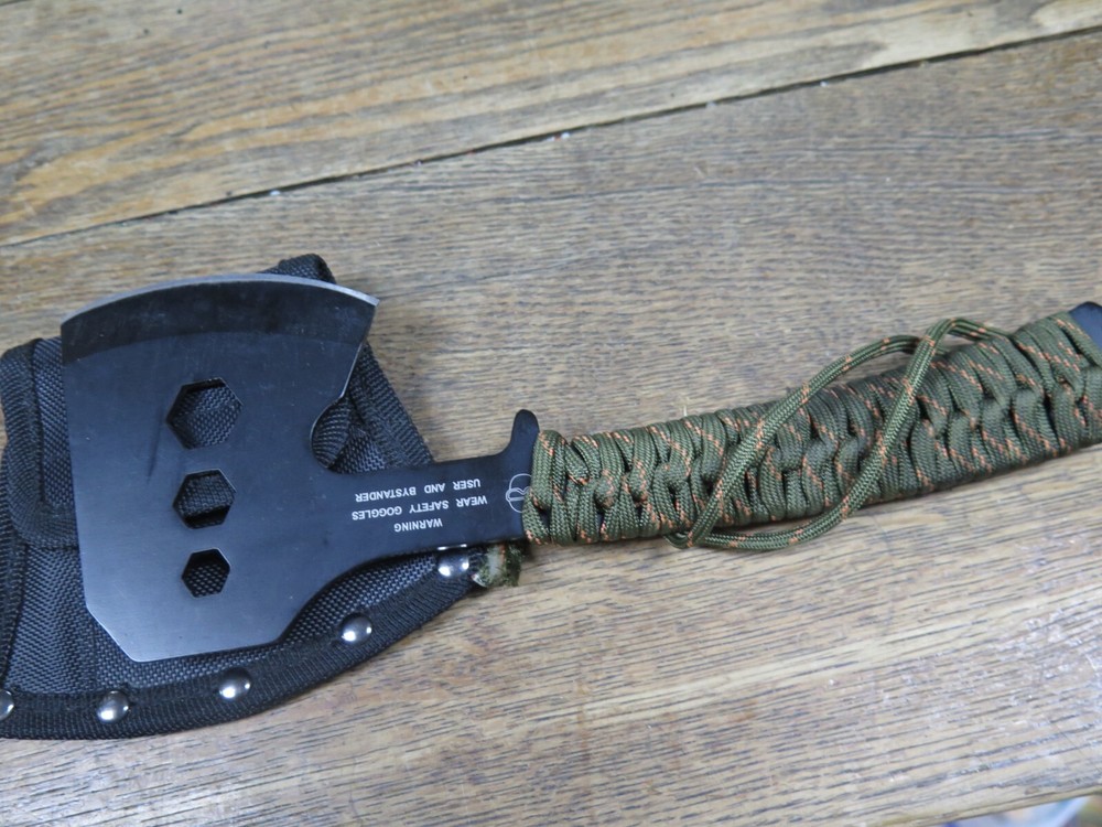 OZARK TRAIL Multi-tool HATCHET / AXE With Sheath Camo Design Handle