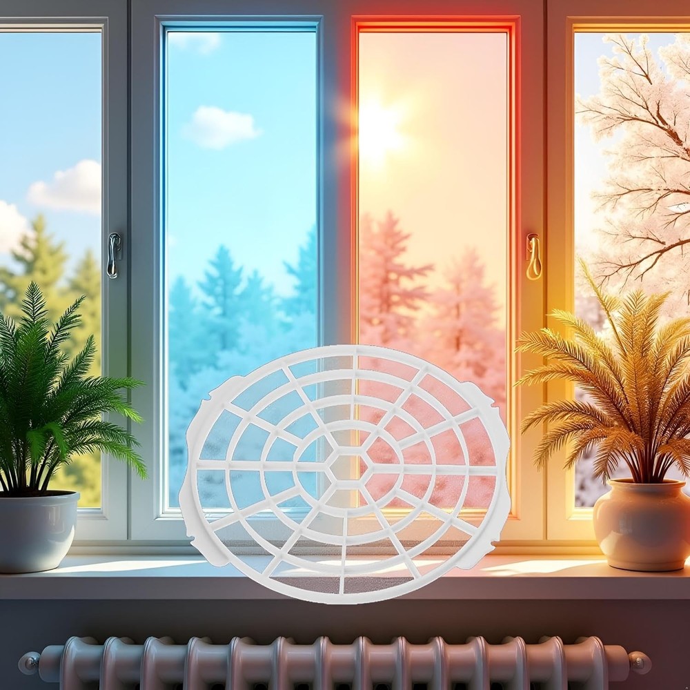 White Window Adaptor Filter Screen Window Exhaust Hose Interface for Portable Ai