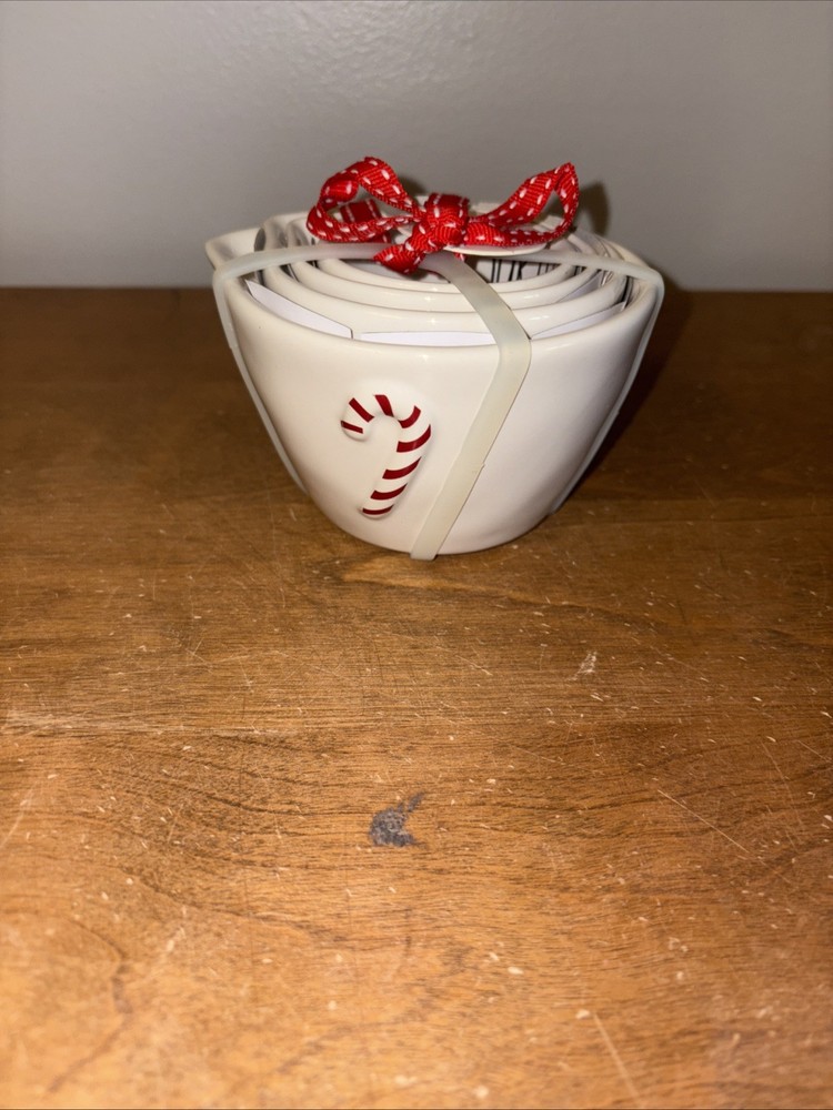 Rae Dunn Christmas Candy Cane Measuring Cups NWT