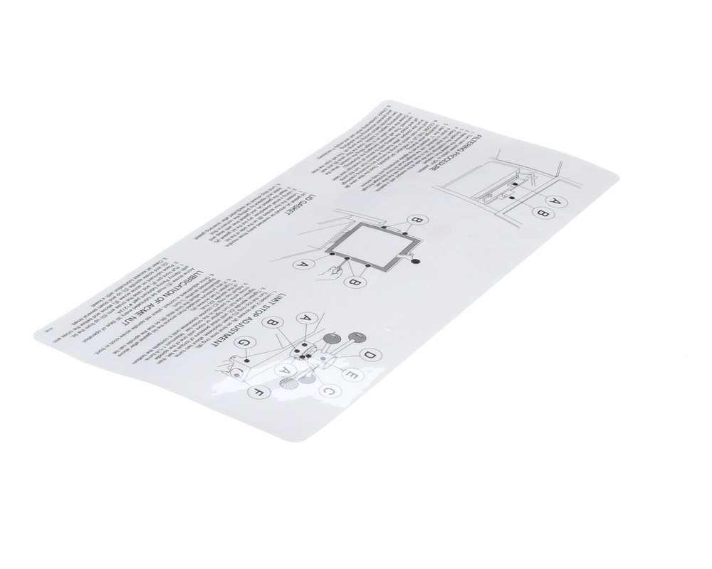 Henny Penny Label-Filter Instruction 16182 - Genuine OEM Replacement Part