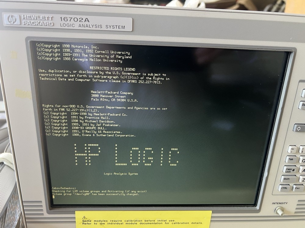 Agilen 16702A Logic Analysis system