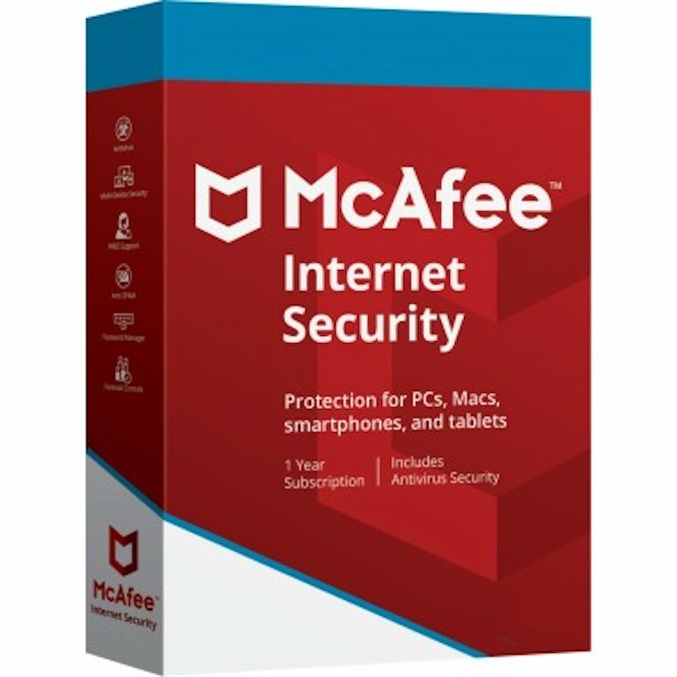 Mcafee Internet Security 2024 1/3/5/10 Pc 1 Year