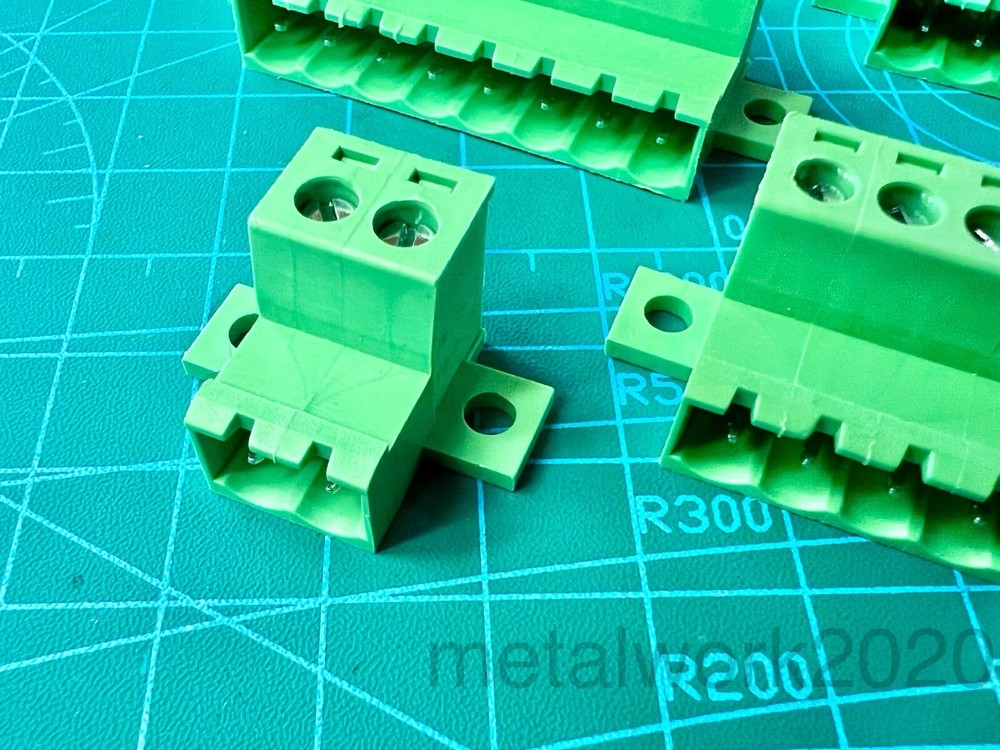 Flat Surface/Panel Mount Phoenix Style 5.08mm Pluggable Terminal Block, Male