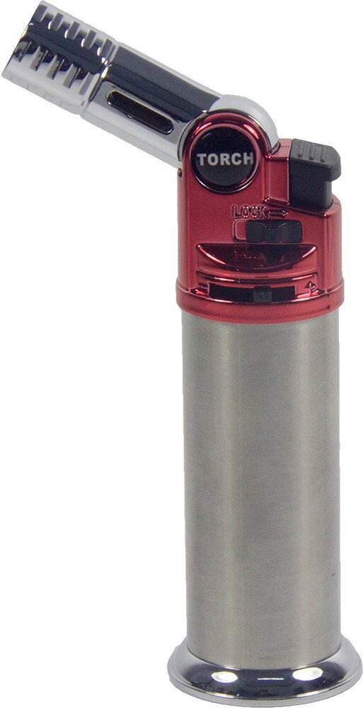 Metal Torch Lighter Adjustable Head Refillable Jet Flame for Cigar BBQ Gift