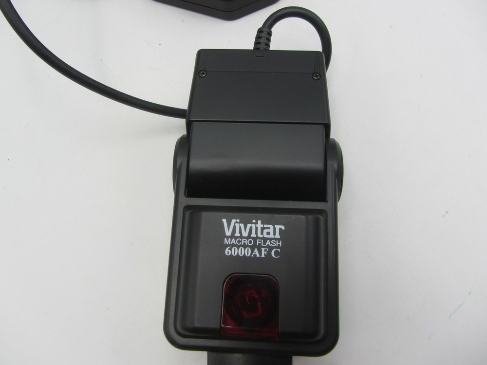 Vivitar Macro Flash Ring 6000AF C Canon Electronic Flash Unit - Tested Working