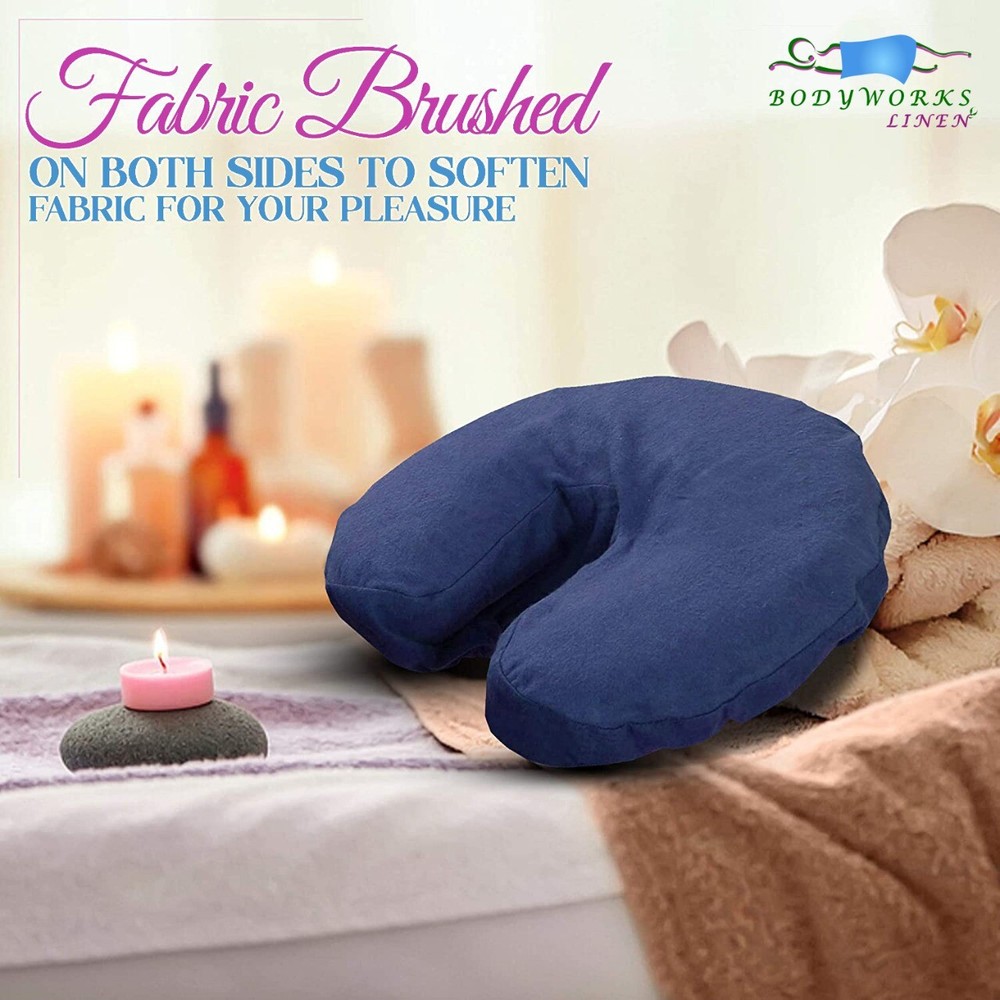 Massage Table Flannel Face Covers 3 pieces Pack ( Colors )