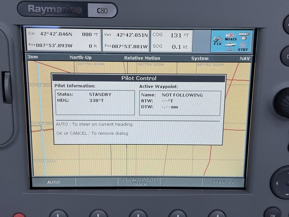 Raymarine C80 Classic GPS Chartplotter Multifunction Display- Tested, Warranty