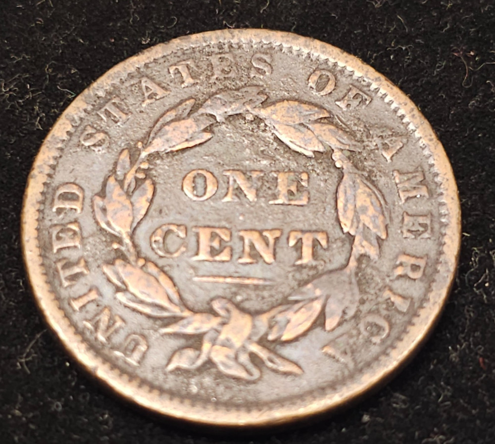 1837 Coronet Head Large Cent- Fine condition