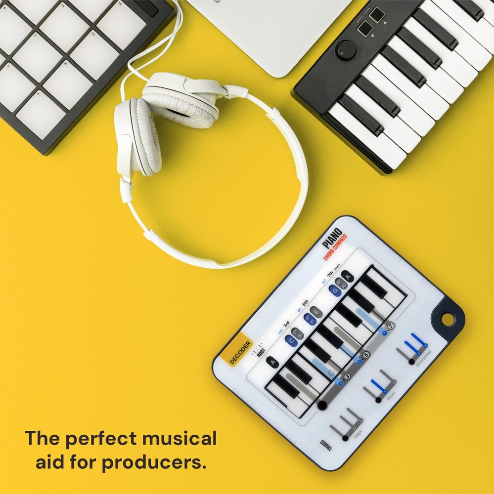 Piano Chord Compass - Learn Keyboard Chords - Ultimate Tool For White